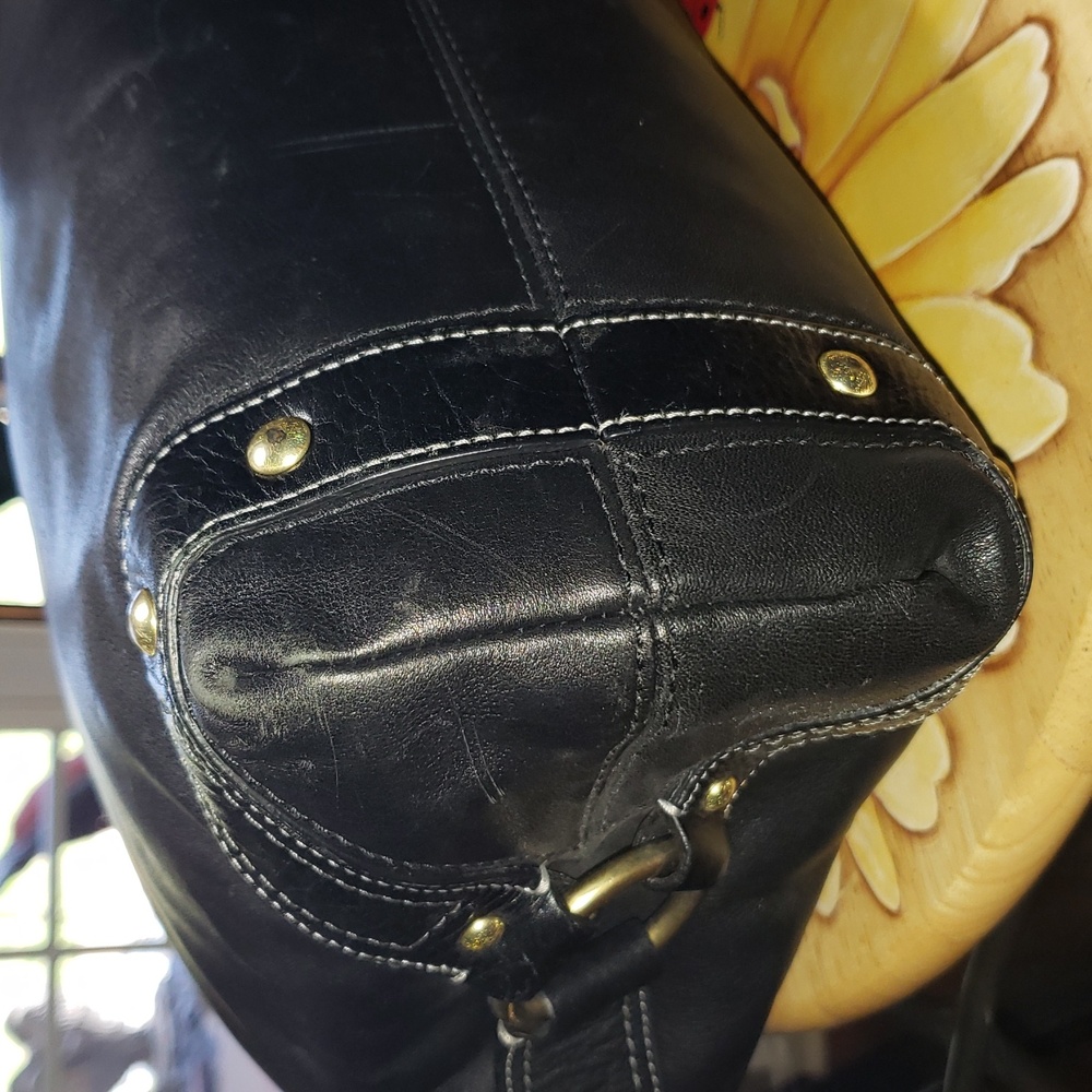 💘🖤💘 BLACK COACH CARLY LIMITED EDITION LEATHER SHOULDER VINTAGE HOBO BAG 10616 - Picture 7 of 12